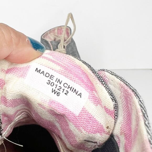 TOMS Desert Chambray Wedge Chukka Bootie Lace-Up Espadrille Gray Size Womens 6 - Picture 12 of 13